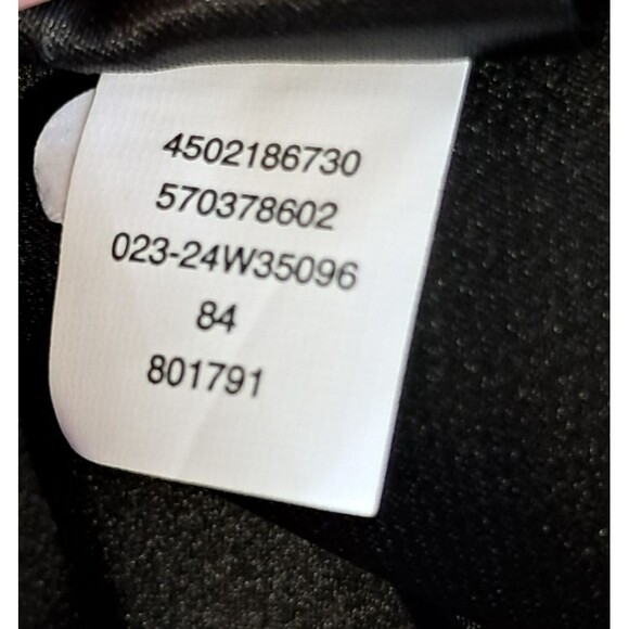 White House Black Market Faux Leather Jacket Black Size 10 570378602 - Picture 14 of 14